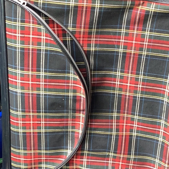 🏴󠁧󠁢󠁳󠁣󠁴󠁿 Vintage SCOTCH PLAID Garment Bag GORGEOUS VINTAGE CONDITION - Picture 7 of 16